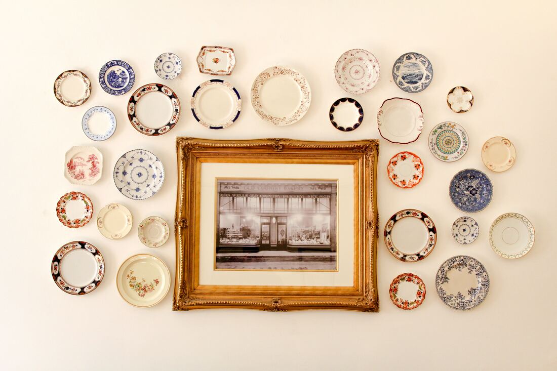 Decorative plates on the wall. JAM Organizing: Professional Organizer in Wilmington, NC specializing in Home Organization and Home Office Organization. Blog Post: 4 Ways to Make Your New House Feel Like a Home