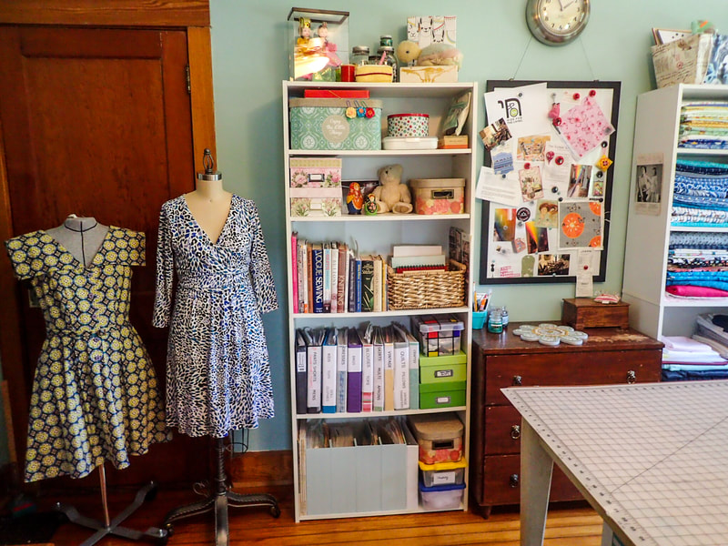 Craft Sewing Room After. Professional Organizer Wilmington, NC. JAM Organizing.