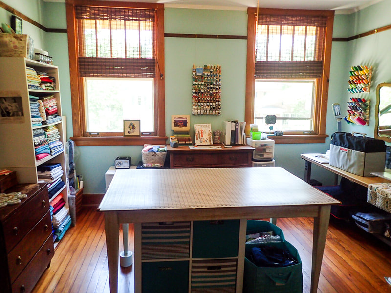 Craft Sewing Room After. Professional Organizer Wilmington, NC. JAM Organizing.