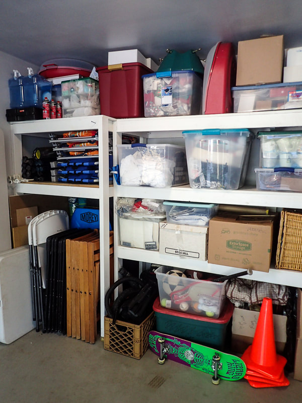 Garage Organization. Professional Organizer Wilmington, NC. JAM Organizing.
